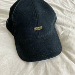 Kith Black Cap with Gold Logo
